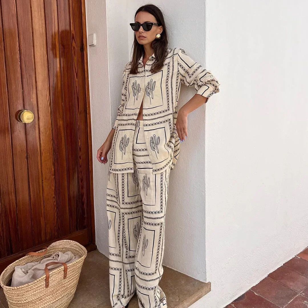Acatzin Printed Co-ord Set