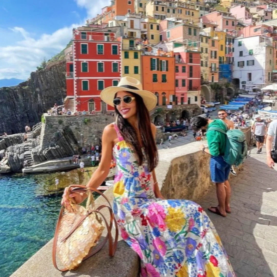 CRUZ ELEGANT FLORAL PRINT DRESS