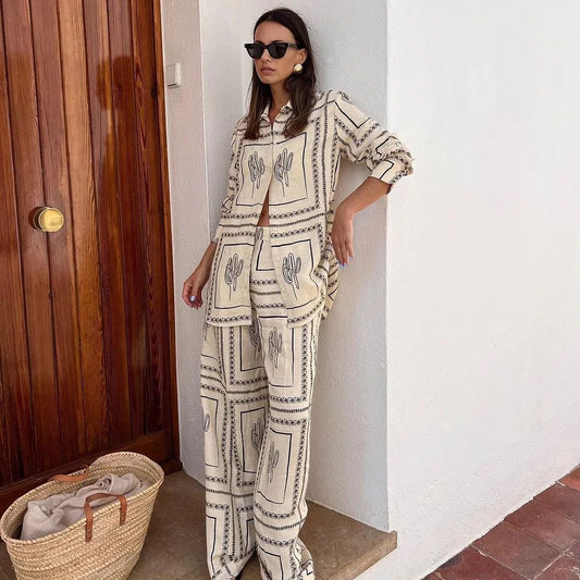 Acatzin Printed Co-ord Set