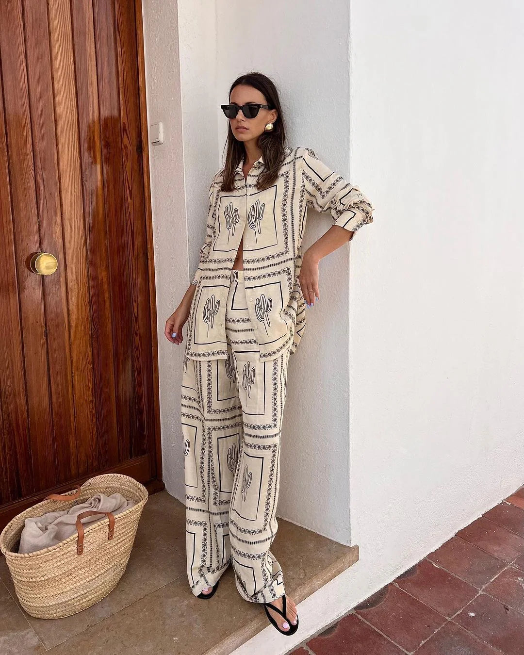 Acatzin Printed Co-ord Set