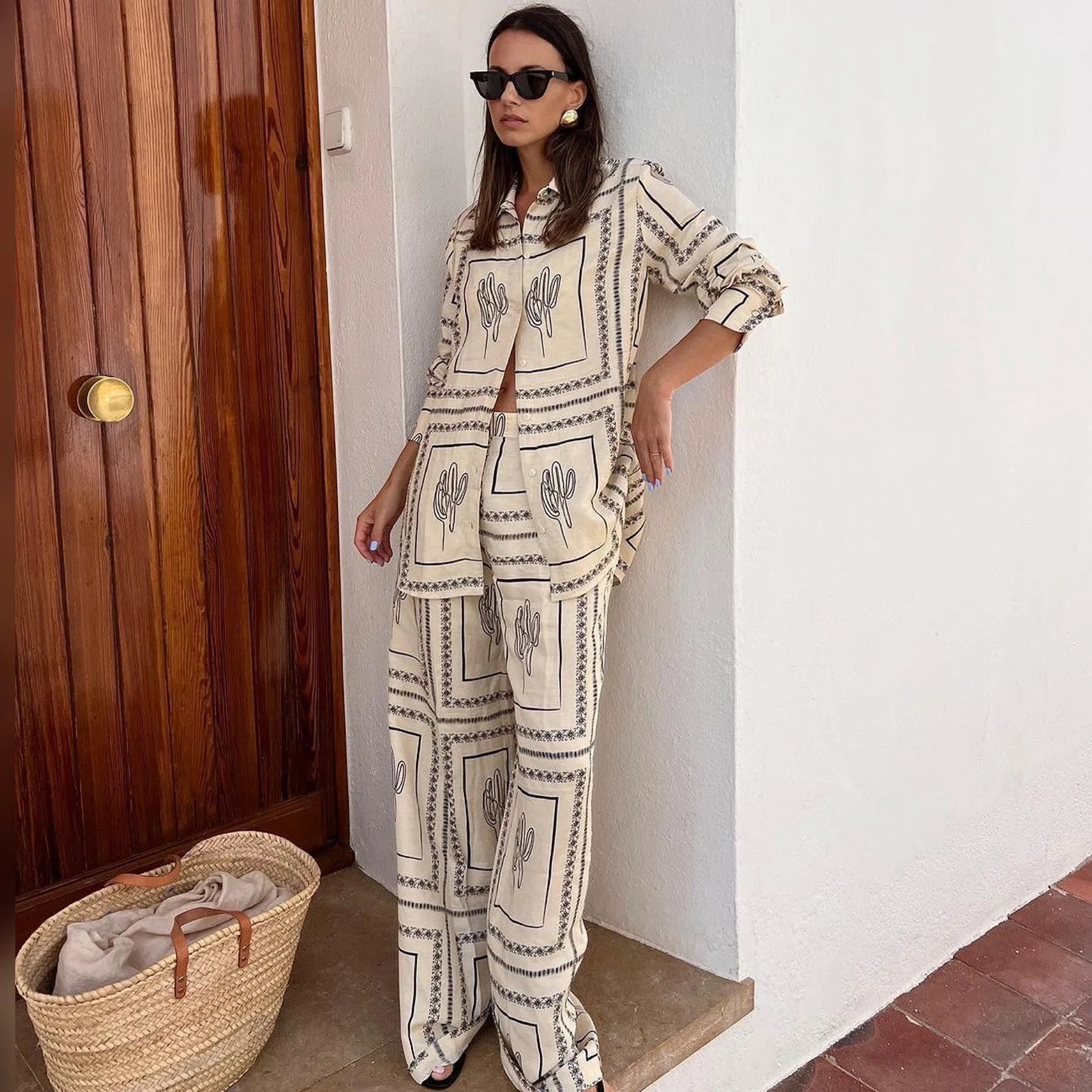 Acatzin Printed Co-ord Set