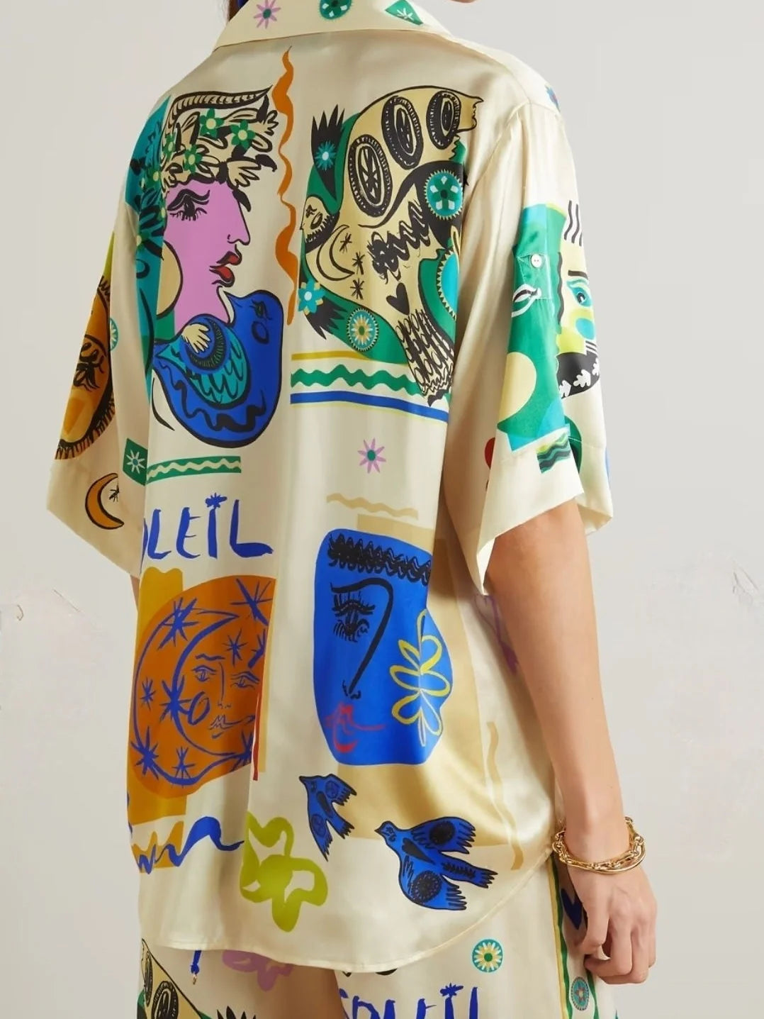 Casual Graffiti Printed Co-ord Set