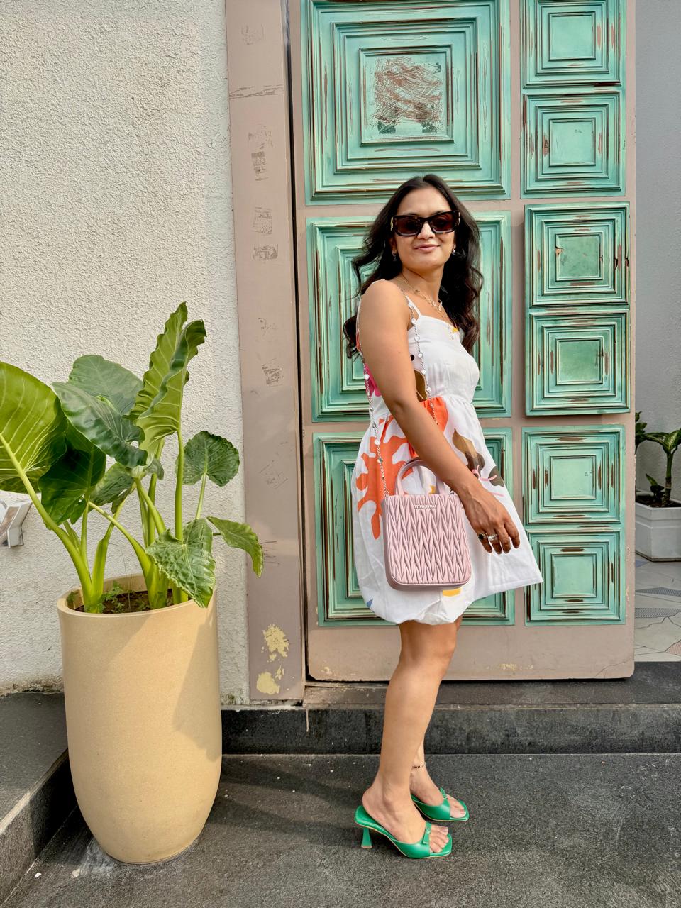 Sophie Spagetti Strap Floral Short Dress